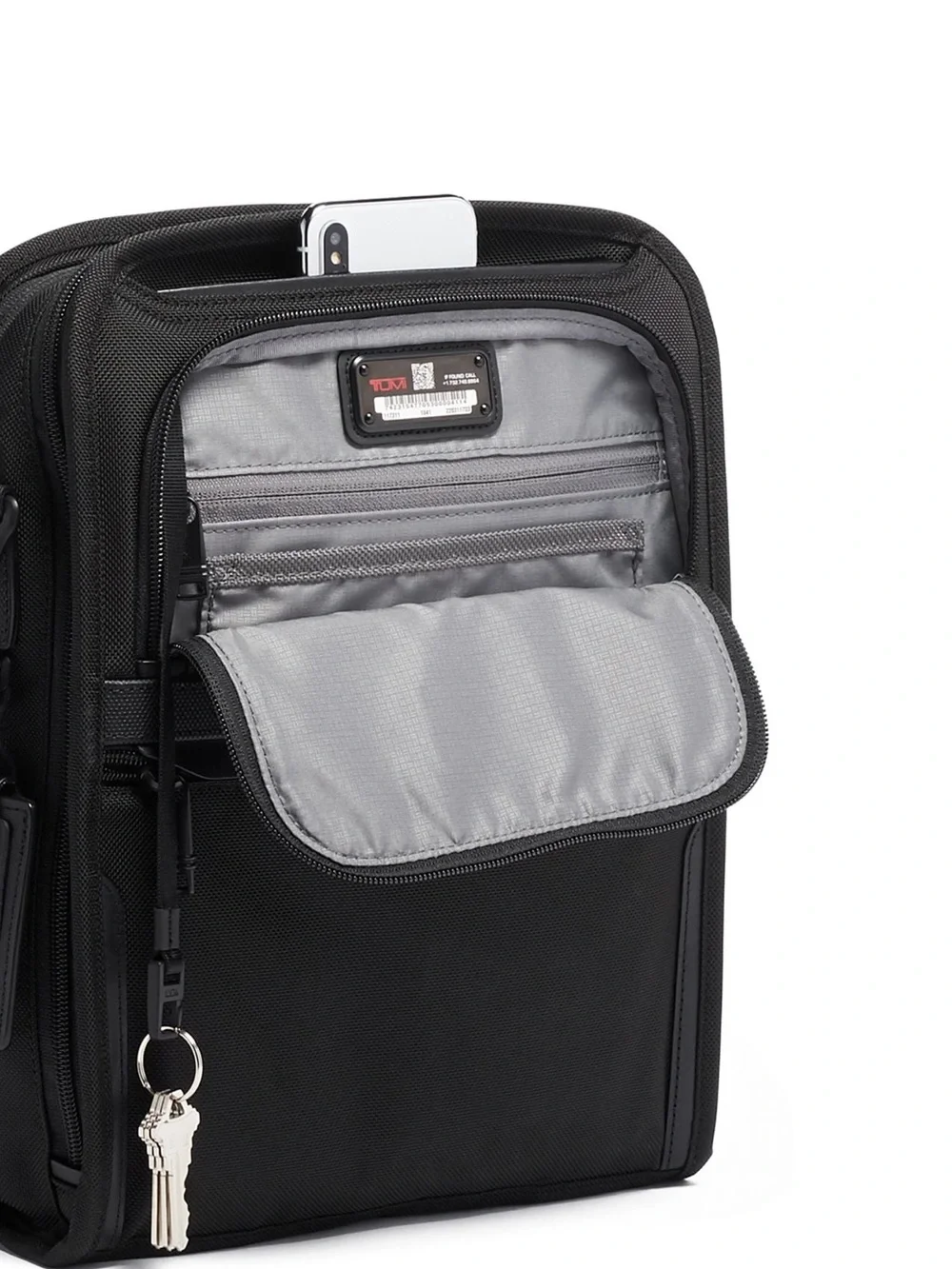 TUMI Alpha 3 Expandable Organizer Travel Tote Briefcase Bag Black Crossbody Mint